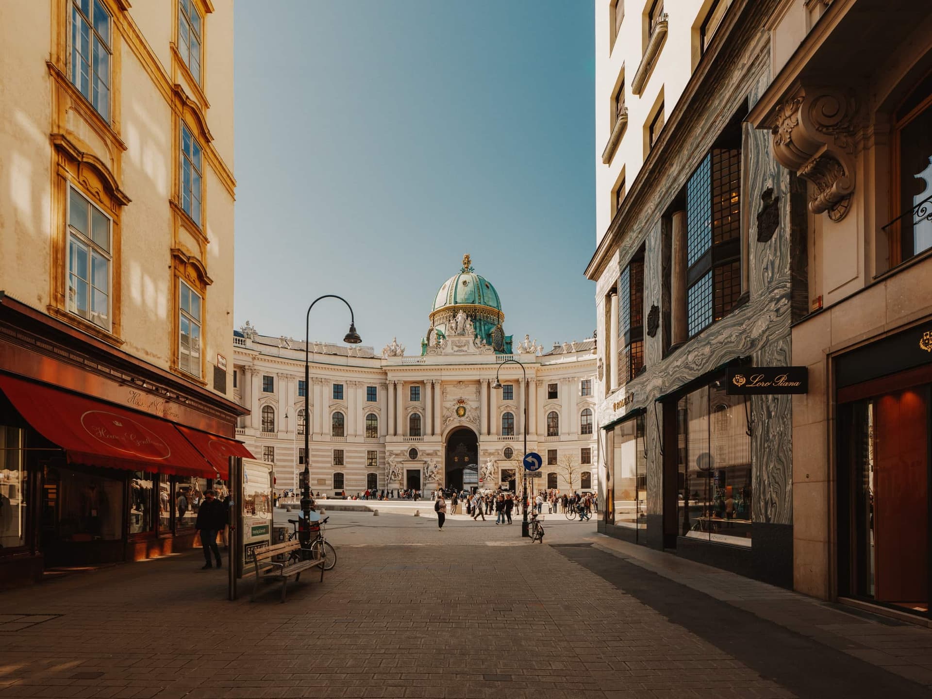 Hofburg at Michaelerplatz in Vienna